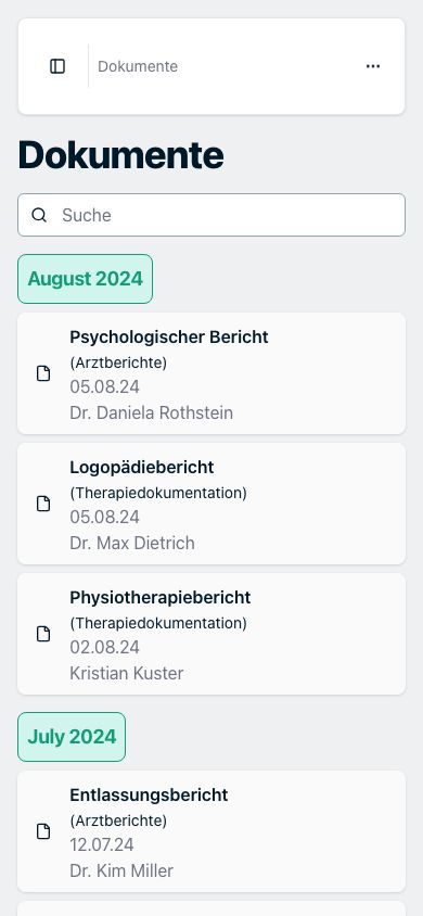 Dokumenten-Ansicht in phellow.community auf dem Smartphone.